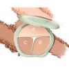 1 PC 3 Color Jade Pressed Powder Blush Matte Silky Facial Blusher Palette Cheek Color Palette with A Mirror & Beautiful Package, Giving Perfect Radiant 3D Look,13g (1, C04, Regular) view 2