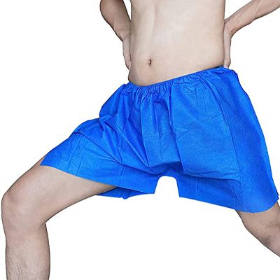 50-100 Pack Disposable spa Underwear nonwoven exam shortsnonwoven exam Shorts Suitable for Camping Travel-Hospital Stay-Emergency-Hospital Stay in, Individually Wrapped//90(Blue,50 PCS)
