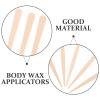 Baluue 100pcs Smooth Wooden Applicators for Hair Removal Single Use Body Sticks Safe Efficient Waxing Sticks for Eyebrows Hair view 4