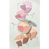 1 PC Caitang 3 Color Jade Pressed Powder Blush Matte Silky Facial Blusher Palette Cheek Color Palette with A Mirror & Beautiful Package, Giving Perfect Radiant 3D Look,13g (1, C01, Regular) view 4