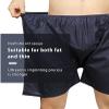 50-100 Pack Disposable spa Underwear nonwoven exam shortsnonwoven exam Shorts Suitable for Camping Travel-Hospital Stay-Emergency-Hospital Stay in, Individually Wrapped//90(Black,50 PCS) view 4