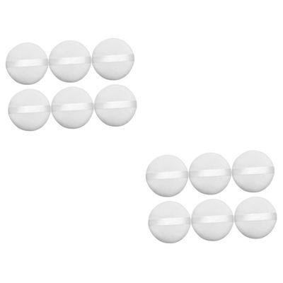 FRCOLOR 12pcs Plush Makeup Powder Puff for Application Soft Absorbent Beauty Tool for Face Body for Home Salon Use