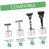 NOLITOY 3pcs Professional Razor Storage Stand Razor Base Holder Manual Shaving Holder Shaver Hooks Shaver Bathroom Stand view 3