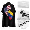 Venezuela US Flag Mini Barber Cape Professional Small Barber Apron Unisex Haircut Cape Water Resistant Salon Cape, 202403056 view 4