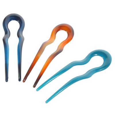 Gogogmee 3pcs Vintage French Hair Forks for Women u Shape Bun Pins Hair Accessories Elegant and Sturdy Design for Updos Parties Weddings and Everyday Wear