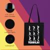 MNIGIU P-ee Big Adventure Tote Bag P-ee Wee Herman Fan Gift 80s TV Movie Gift P-ee Wee's Merch (UI-LA Black Tote) view 2