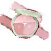 1 PC 3 Color Jade Pressed Powder Blush Matte Silky Facial Blusher Palette Cheek Color Palette with A Mirror & Beautiful Package, Giving Perfect Radiant 3D Look,13g (1, C02, Regular) view 2