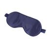 FOMIYES Natural Silk Sleeping Eye Mask Adjustable Blindfold for Men and Women Comfortable Navy Eye Patch for Travel Napping and Deep Sleep view 1