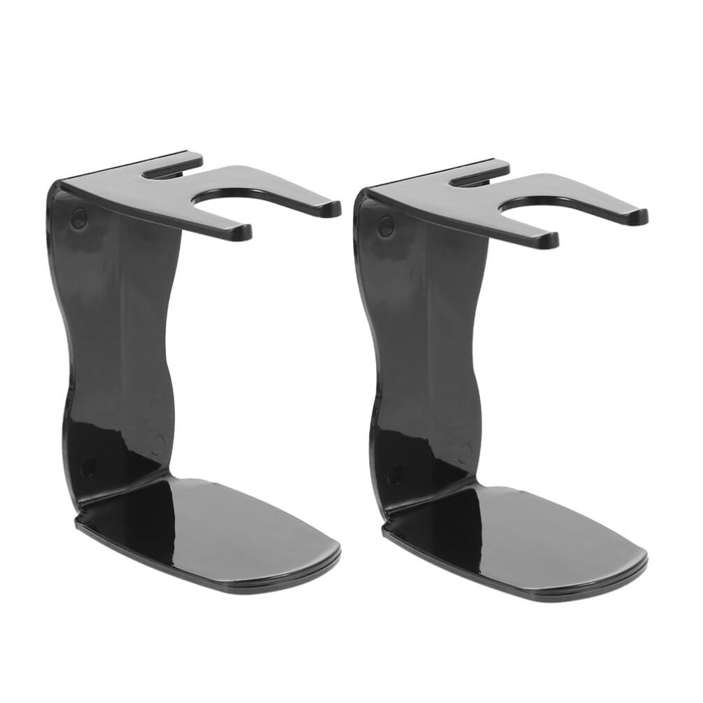 Baluue 2pcs and Brush Stand Elegant Shaving Organizer for Men Grooming Tools Easy to Clean and Maintain Sleek Design Blends Bathroom Decor