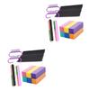 minkissy 2sets Rough Grit Fingernail Sanding Block Mini Nail Brush Polishing Buffers Sanding Stripe Manicure Tool Nail Shine Buffer view 1