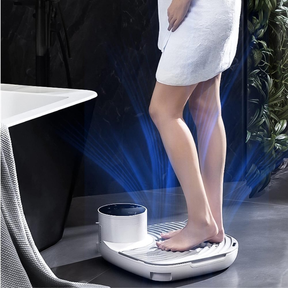 Generic Body Dryer, Body Hair Dryer with Gravity Sensor, Natural Warm Air Wind/Cool Wind, Feet Touch Panel Drying Machine,Body Care Dryer Waterproof, for Bathroom/Swimming Pool