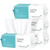 Disposable Face Towel 400 Count, Soft Cotton Facial Dry Wipes, Multi-Purpose for Skin Care, Makeup Remover, Face Wipes and Facial Cleansing view 1