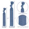 MEEDEE 100 Pack Smoke Blue Hair Ties For Women Blue No Crease Knotted Hair Ties Soft No Damage Elastic Hair Ribbon Ouchless Yoga Elastic Bracelets view 3