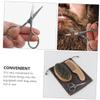 NOLITOY 3sets Beard Care Tool Kit Grooming Beard Scissors Comb and Brush for Daily Maintenance and Storage for Men Grooming Needs view 3