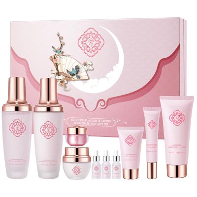 AESTHTANY Ganoderma Anti-Aging10-Piece Skincare Set Moisturizing and Rejuvenating Skincare Set For Women Mother's Day Gift