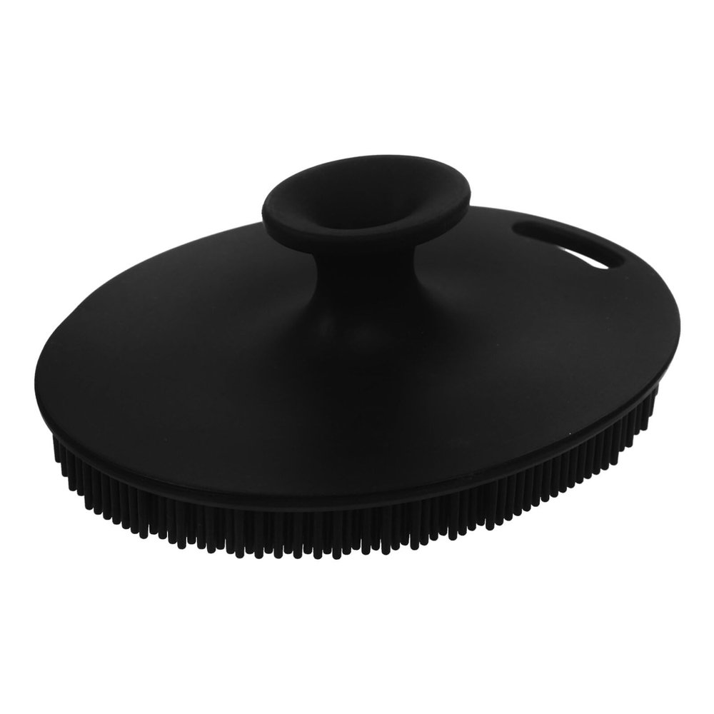Baluue Silicone Face Scrubber Gentle Exfoliating Facial Cleansing Brush for Deep Cleaning Soft Textured Design for Daily Skincare Routine Black