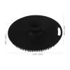 Baluue Silicone Face Scrubber Gentle Exfoliating Facial Cleansing Brush for Deep Cleaning Soft Textured Design for Daily Skincare Routine Black view 4