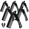 6 Pcs Groomsmen Gifts Folding Beard Comb for Men with Opener Groomsmen Gift Set of 6 Best Man Proposal Gift Combs Hair Mustache for Wedding Party Favor Grooming Detangling(Stainless Steel,Black) view 1