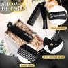 6 Pcs Groomsmen Gifts Folding Beard Comb for Men with Opener Groomsmen Gift Set of 6 Best Man Proposal Gift Combs Hair Mustache for Wedding Party Favor Grooming Detangling(Stainless Steel,Black) view 3