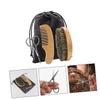 NOLITOY 2sets Quality Cloth Beard Shaver Scissors Comb Brush Storage Bag Beard Care Tool for Men view 2