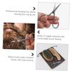 NOLITOY 2sets Quality Cloth Beard Shaver Scissors Comb Brush Storage Bag Beard Care Tool for Men view 4