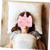 FOMIYES Pink Unicorn Eye Mask Soft Plush Fluffy Night Blindfold for Comfortable Sleep Travel Naps Lightweight No Eye Pressure Strap for All Head view 2
