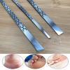 Stainless steel ingrown toenail pedicure knife set,professional foot skin scraper repair sharp blade kit for nail corn callus paronychia treatment. (1) view 3