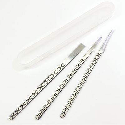 Stainless steel ingrown toenail pedicure knife set,professional foot skin scraper repair sharp blade kit for nail corn callus paronychia treatment. (2)