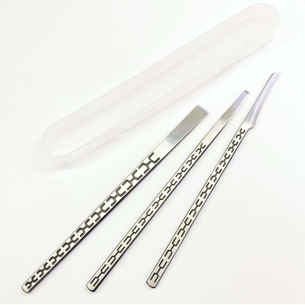 Stainless steel ingrown toenail pedicure knife set,professional foot skin scraper repair sharp blade kit for nail corn callus paronychia treatment. (2)