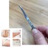 Stainless steel ingrown toenail pedicure knife set,professional foot skin scraper repair sharp blade kit for nail corn callus paronychia treatment. (2) view 2