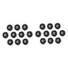 NOLITOY 20pcs Elastic Hair Nets for Ballet Dance Performance Bun Covers Lace Edging for Dancers and Hair Styling view 1