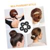 NOLITOY 20pcs Elastic Hair Nets for Ballet Dance Performance Bun Covers Lace Edging for Dancers and Hair Styling view 4