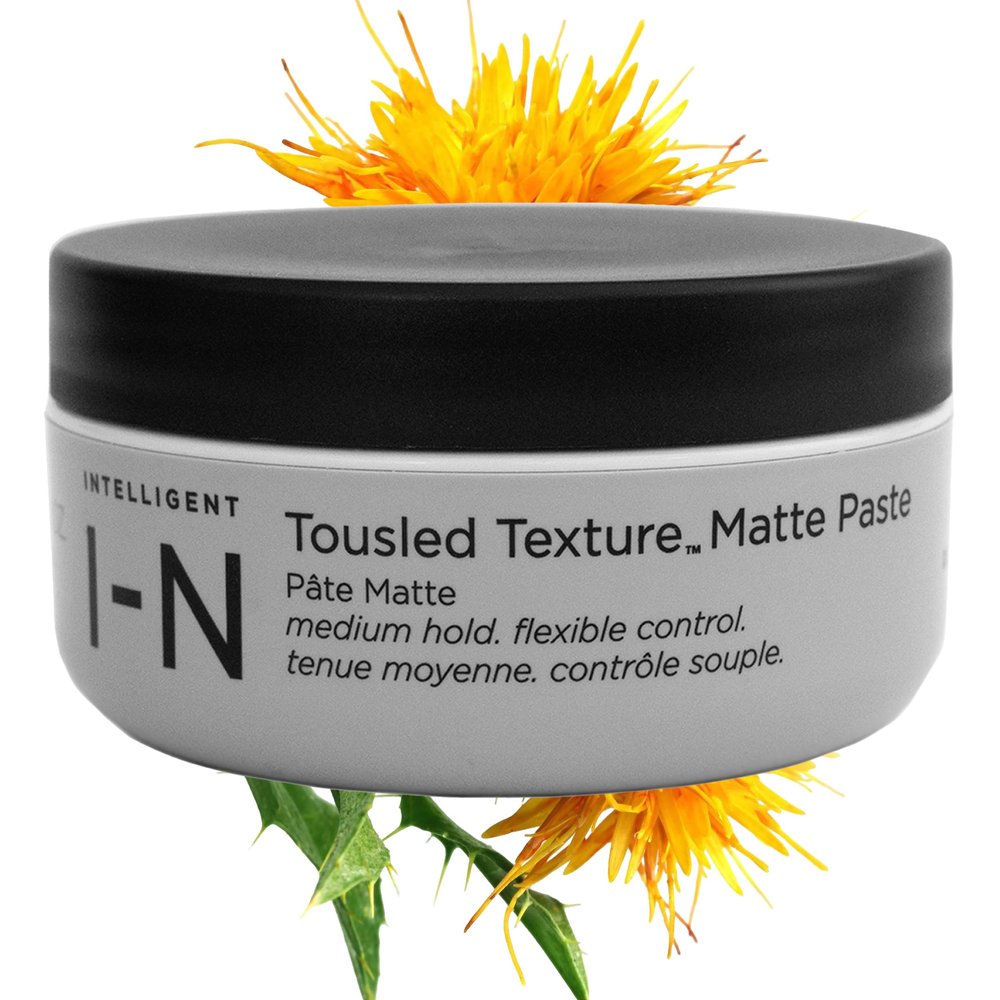 Intelligent Nutrients Tousled Texture Matte Paste Natural, Medium Hold Hair Styling Paste for All Hair Types, Matte Finish, with Certified Organic Castor & Safflower Oils, Clean Beauty, 2 oz