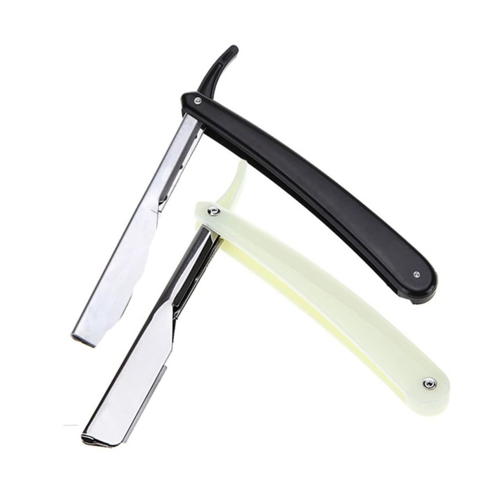 NOLITOY Men's Straight Razor Barber Edge Razor Stainless Steel Shaving Tool for Beard Short Hair