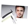NOLITOY Men's Straight Razor Barber Edge Razor Stainless Steel Shaving Tool for Beard Short Hair view 3