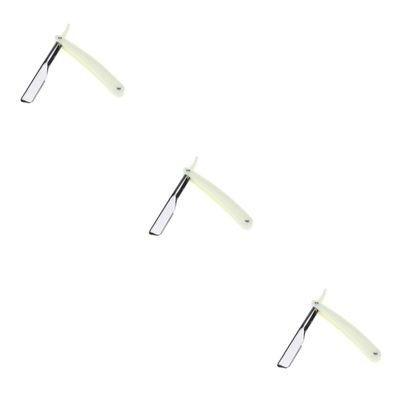 NOLITOY 6pcs Chic Vintage Straight for Men Manual Barber Shaver for Close Shaving for Home and Travel for Beard Sideburns and Design