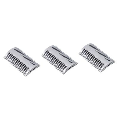 NOLITOY 3pcs Manual Shaving Safety Razor Head Zinc Alloy Double Open Comb Metal Razor Head Shaving Tool