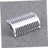 NOLITOY 3pcs Manual Shaving Safety Razor Head Zinc Alloy Double Open Comb Metal Razor Head Shaving Tool view 2