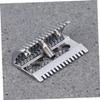 NOLITOY 3pcs Manual Shaving Safety Razor Head Zinc Alloy Double Open Comb Metal Razor Head Shaving Tool view 4