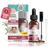 GuruNanda Natural Castor Oil Eyelash Enhance Serum with Rosemary Oil - Brush Applicator & 5 Pipettes, Helps Natural Hair Growth for Eyebrows & Beards, 2 Fl Oz view 1