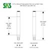 .07 oz Natural Slim Line Lip Balm Tubes w/Caps view 2
