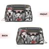 Xsovgoi Dog Family Driving Car Leather Makeup Bag Organizer Travel Cosmetic Bag 6.7"X3"X4.3" view 3