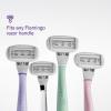 Flamingo Foaming Shave Gel 6.7 oz & 12 Count 5-Blade Razor Refills Bundle view 2