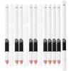 Hemoton 10Pcs White Eyeliner Highlighter Pencil Set Waterproof Multifunctional Eye Makeup Tool for Waterline Eyeshadow Lip Liner Highlight view 1