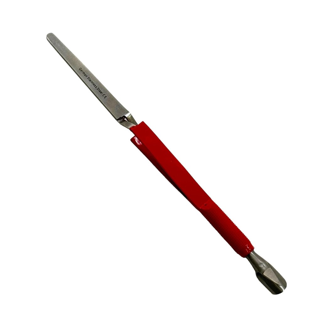 7" Acrylic Nail Pincher Pinching Tool Cuticle Pusher Stainless Steel Nail Shaping Tweezers Multi-Function Nail Art Pincher for Manicure (Red)