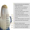 Hair Extensions 8pcs Clip in Hair Extensions Real Human Hair Blonde Clip in Human Hair Extensions Straight Human Hair Clip in Extensions Platinum Blonde Clip in Extensions Hair Extensions Clip in ( Si view 4