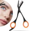 LePinko Eyebrow Trimming Scissors with Combs, Gifts For Men Women Stocking Stuffers, Black view 1