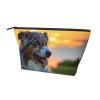 Xsovgoi Australian Shepherd Dog Travel Makeup Bag Organizer, Cosmetic Bags, Multi Purpose Pouch Bag view 2
