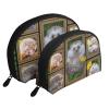 Xsovgoi Hedgehog Shell Shapes Portable Makeup Bag Multi-Function Cosmetic Bag Storage Bag 2pcs view 1