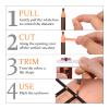 ATOMUS Eyebrow Makeup Sharpener Set - 1cm & 0.8cm Pencil Sharpener - 10pcs Eyebrow Trimmer - Brown & Black Eyebrow Pencil Set for Makeup & Microblading view 4